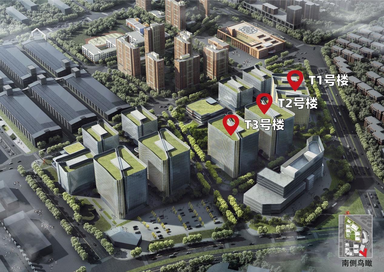 金隅智荟中心鸟瞰图